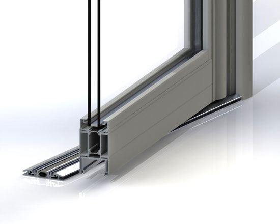 Jack Aluminium TD68 Commercial Doors